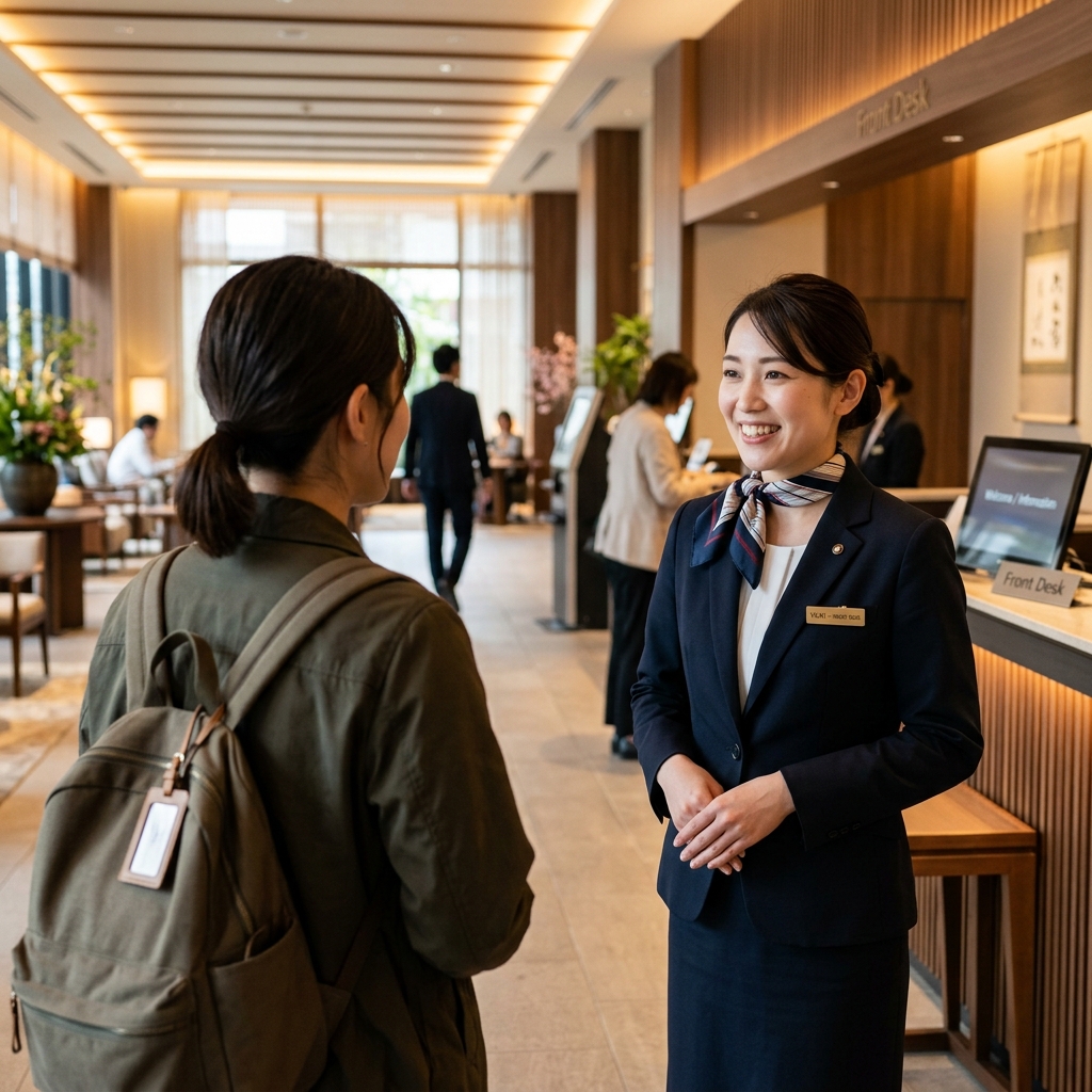 スタッフによるおもてなしのイメージ